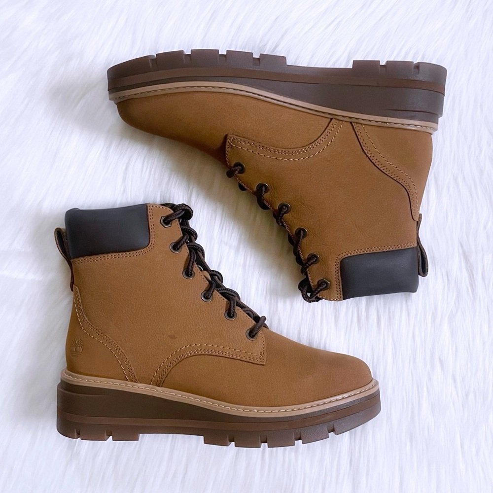 Timberland Women’s Cheyenne Valley Wheat Mid Lace-Up Hiking Boots - Picture 2 of 9